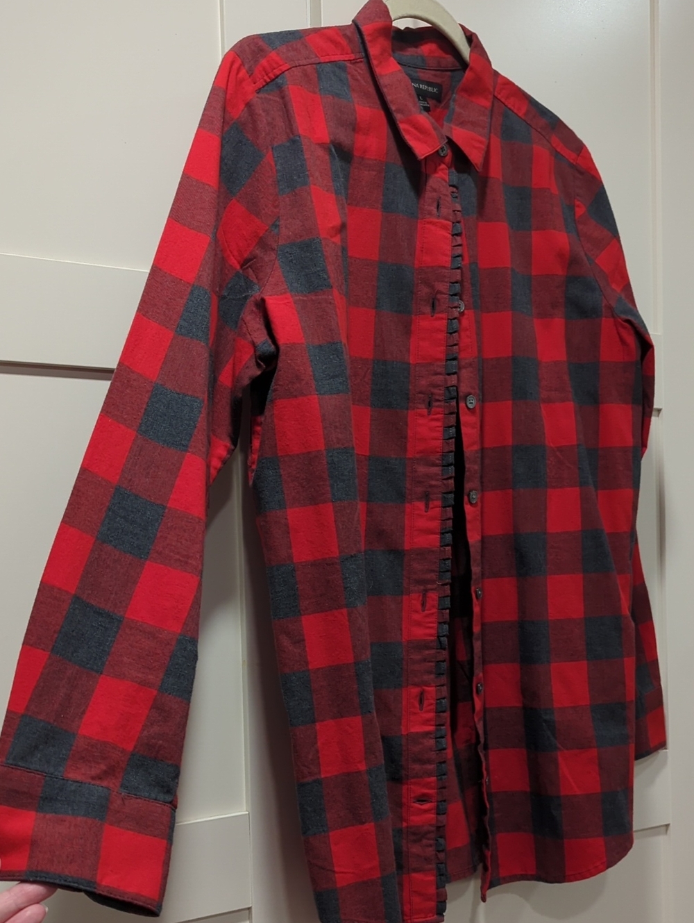 NWT! L Banana Republic Plaid Button-Down Shirt